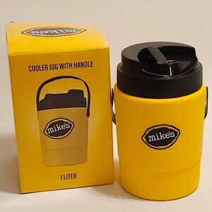 MIKE'S HARD LEMONADE Cooler Jug with Handle BNIP BRIGHT Yellow 1 Liter